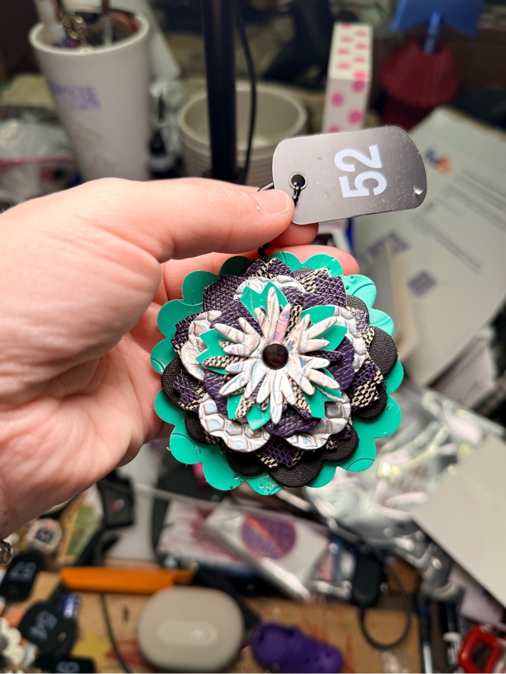 Handmade Floral Bag Charm